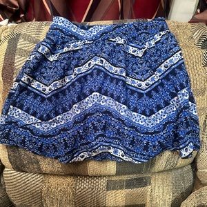 Blue mini skirt